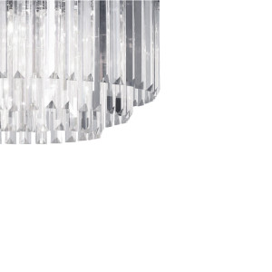 Lampa wisząca Vetro 5 srebrna 5xE14