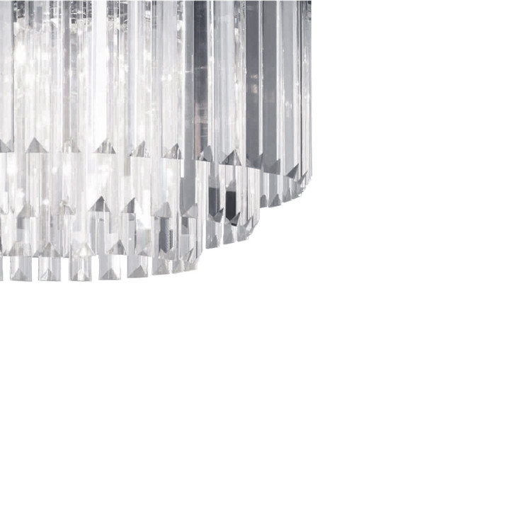 Lampa wisząca Vetro 5 srebrna 5xE14 - 8984
