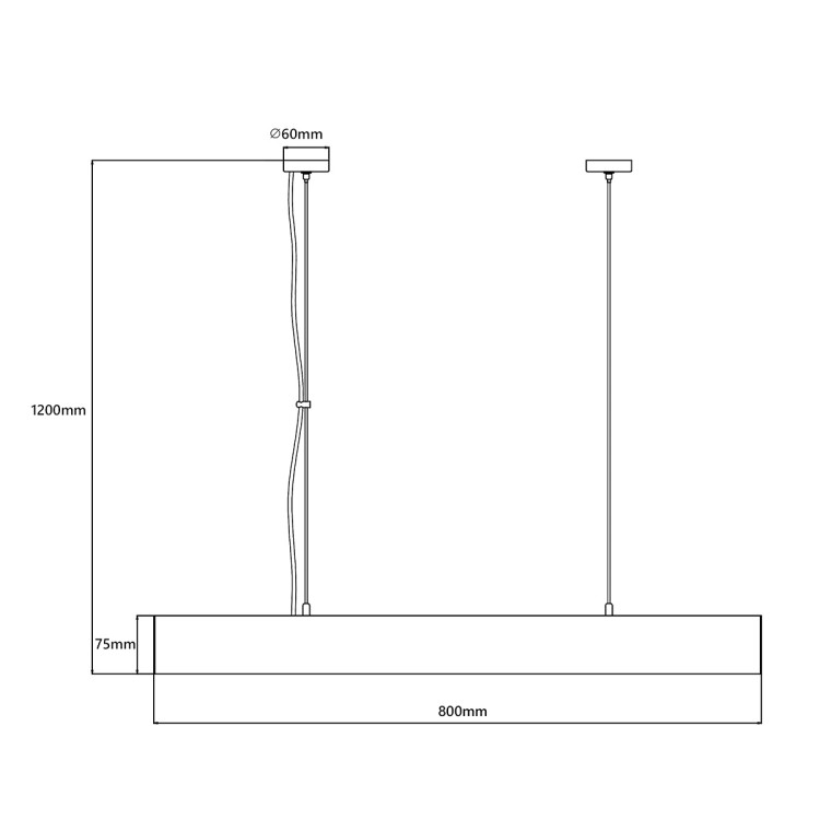 Lampa wisząca Luci M biała Tuya LED CCT - 9094