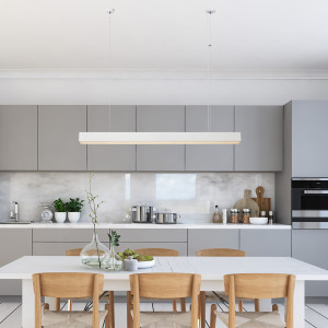 Lampa wisząca Mira L biała Tuya LED CCT