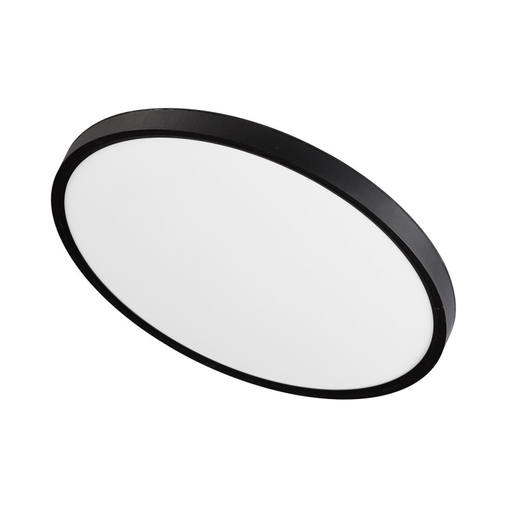 Plafon California 30 cm czarny LED CCT - 9172