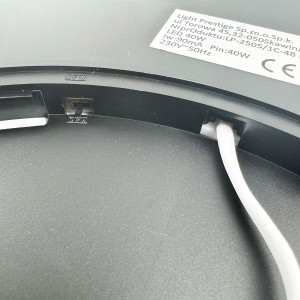 Plafon California 40 cm czarny LED CCT