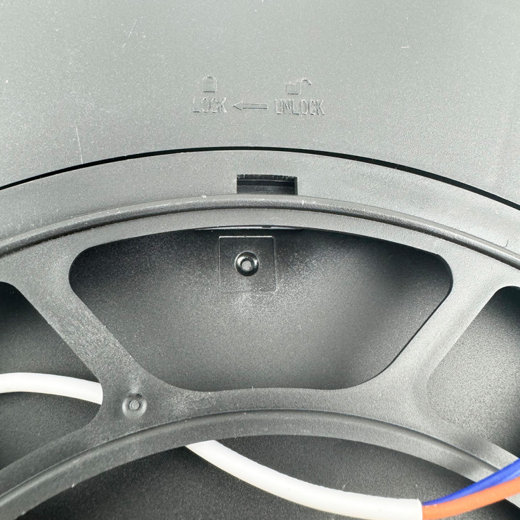 Plafon California 40 cm czarny LED CCT - 9177