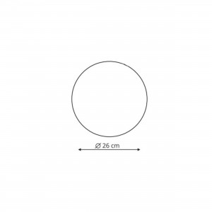 Plafon Platillo 26 cm czarny LED CCT