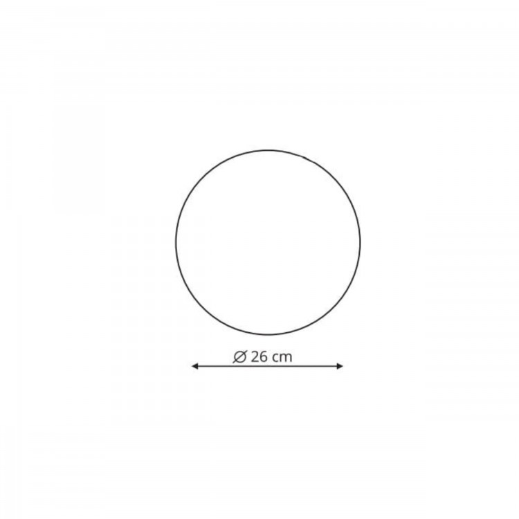 Plafon Platillo 26 cm czarny LED CCT - 9277