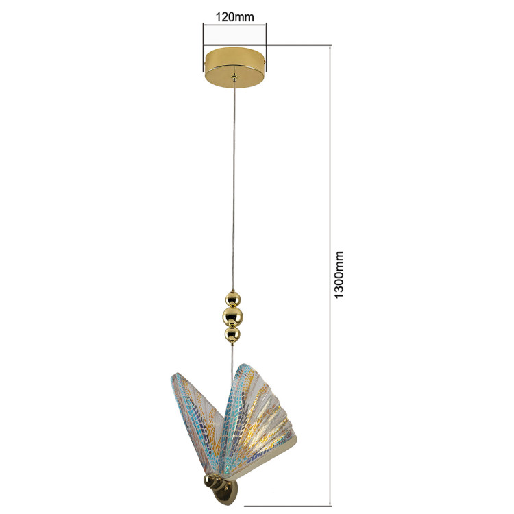 Lampa wisząca Mariposa 1 mix kolor LED CCT - 9384