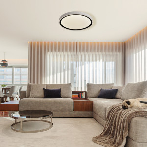 Plafon Vegas 30 cm czarny LED 4000K