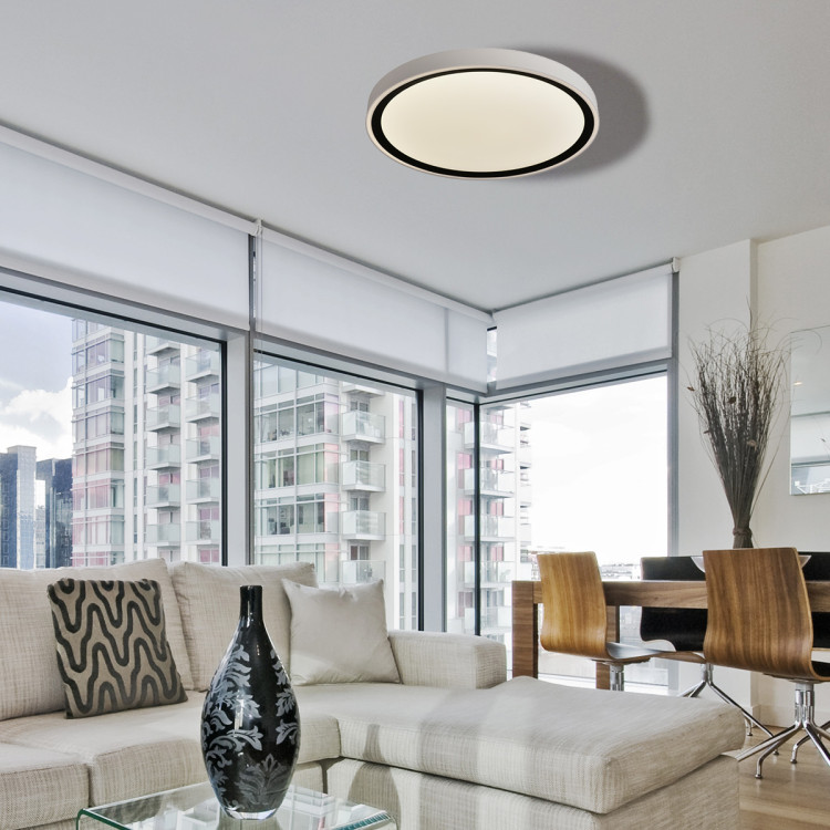 Plafon Vegas 30 cm czarny LED 4000K - 9424