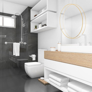 Lampa wisząca Mirror L złota IP44 LED CCT Lampa wisząca Mirror L złota IP44 LED CCT