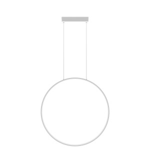 Lampa wisząca Mirror S biała IP44 LED CCT