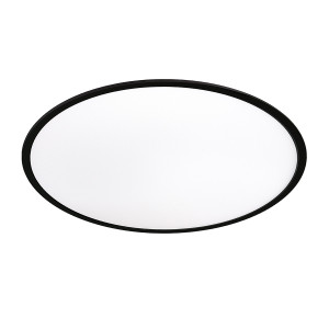 Plafon Pryzma 28 cm czarny LED CCT