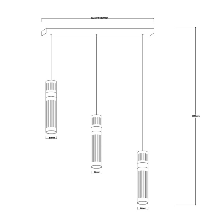 Lampa wisząca Ambiente 3 srebrna LED CCT - 9769