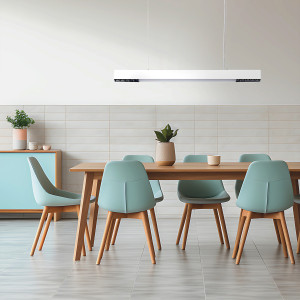 Lampa wisząca Cali M biała Tuya LED CCT