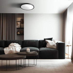 Plafon California 40 cm czarny LED CCT