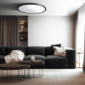 Plafon California 60 cm czarny LED CCT