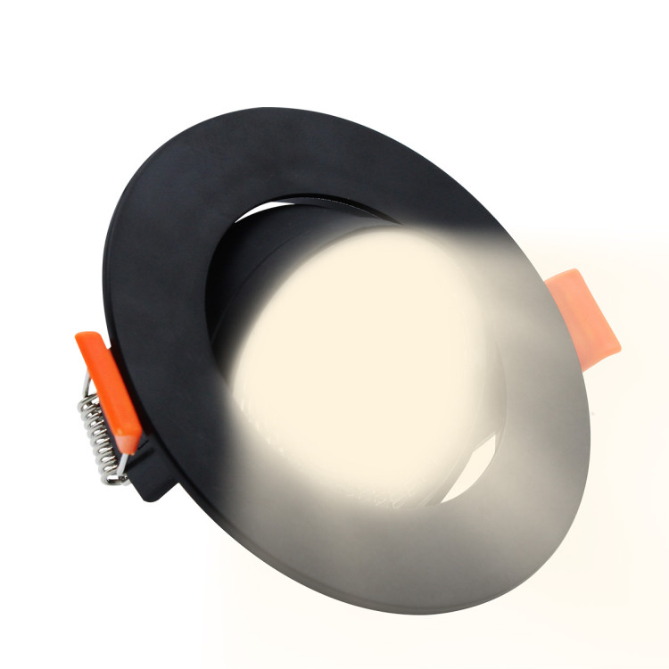 Ruchome oczko podtynkowe Plus czarne LED CCT - 9838