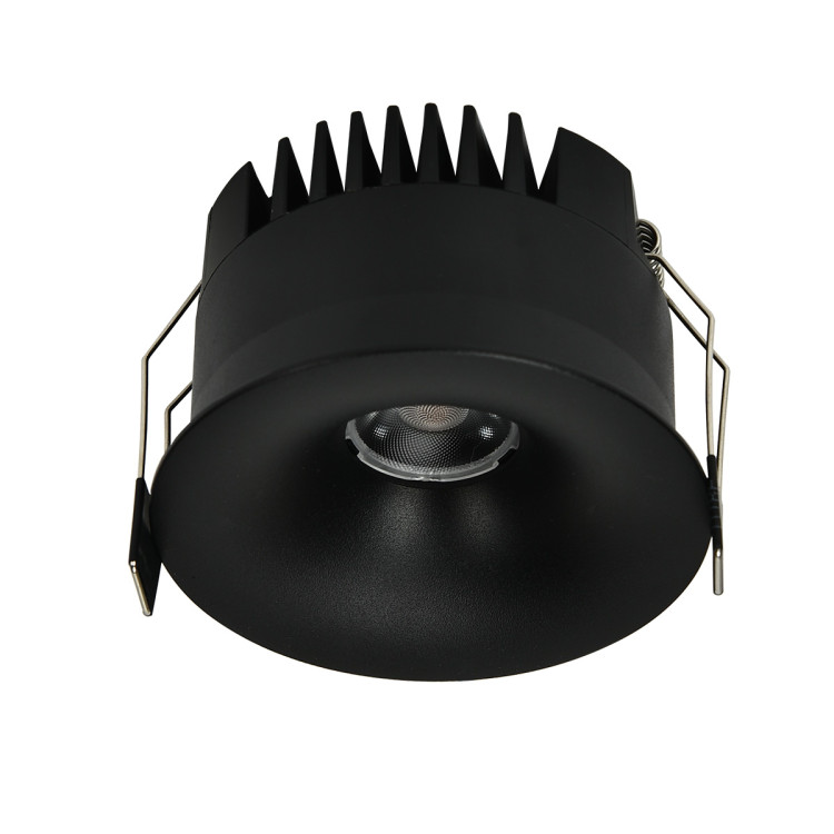 Oczko podtynkowe Zyra czarne LED CCT - 9853