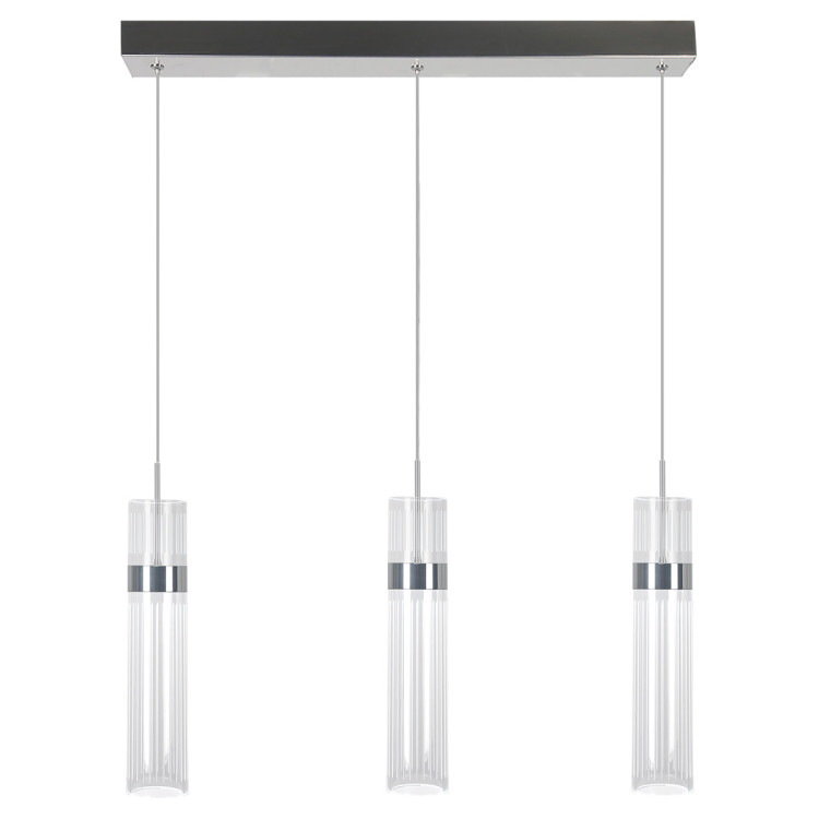 Lampa wisząca Ambiente 3 srebrna LED CCT - 9931
