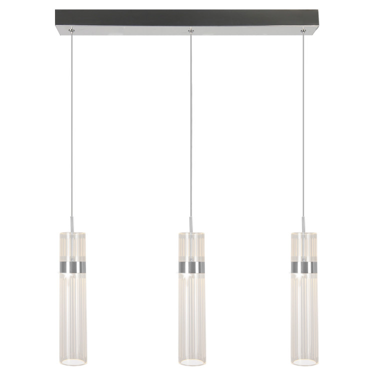 Lampa wisząca Ambiente 3 srebrna LED CCT - 9932