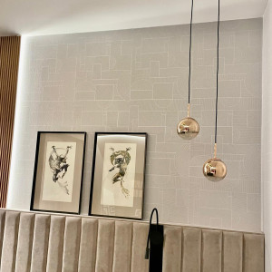 Lampa wisząca Palla miedziana 1xE14