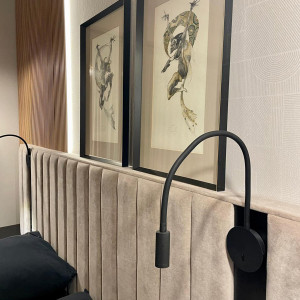 Kinkiet na elastycznym wysięgniku Senise czarny LED 3000K