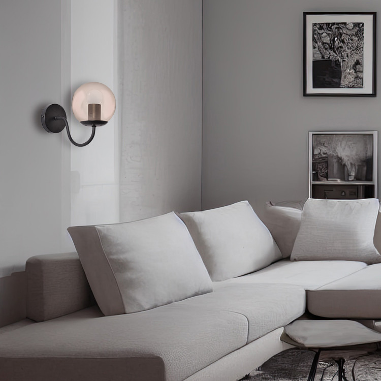 Kinkiet Hook czarny 1xE27 - 9985